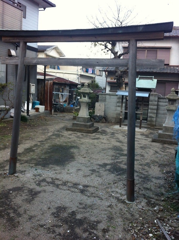 明石 浜の散歩道 恵比寿神社 鳥居と灯籠