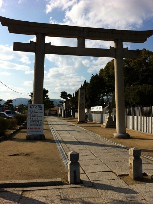 赤穂・大石神社の大きな鳥居