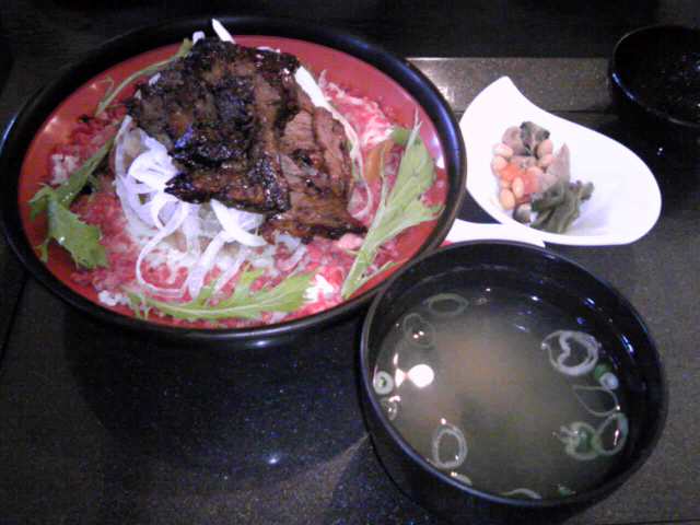 道の駅あわじのレストランで食べた淡路牛の牛丼(2010年)