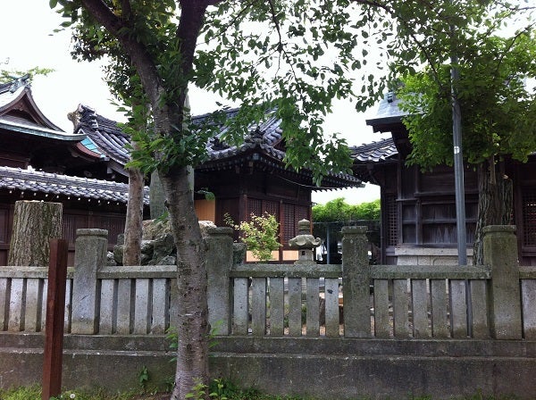 宍粟市・大歳神社の入口。千年藤を見に訪れたが人けがない